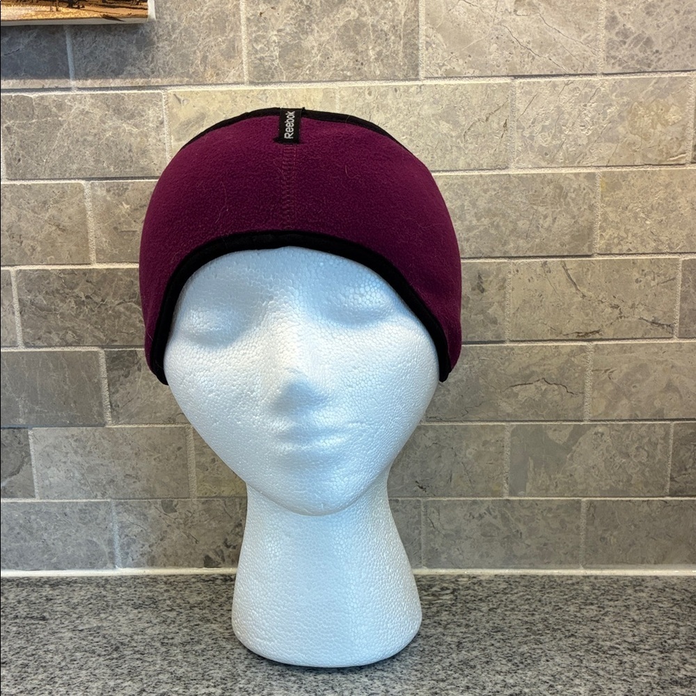 Reebok Women's Plum and Black Fleece headband ear warmer.    B8